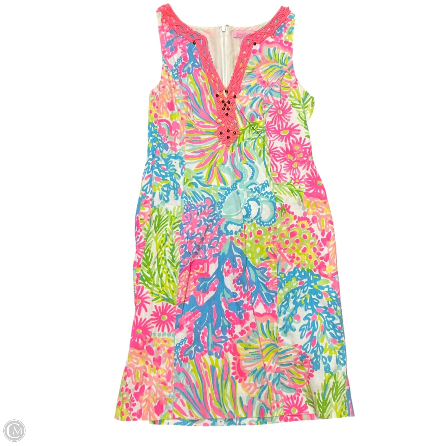 Dress Designer By Lilly Pulitzer In Blue & Pink, Size: Xs