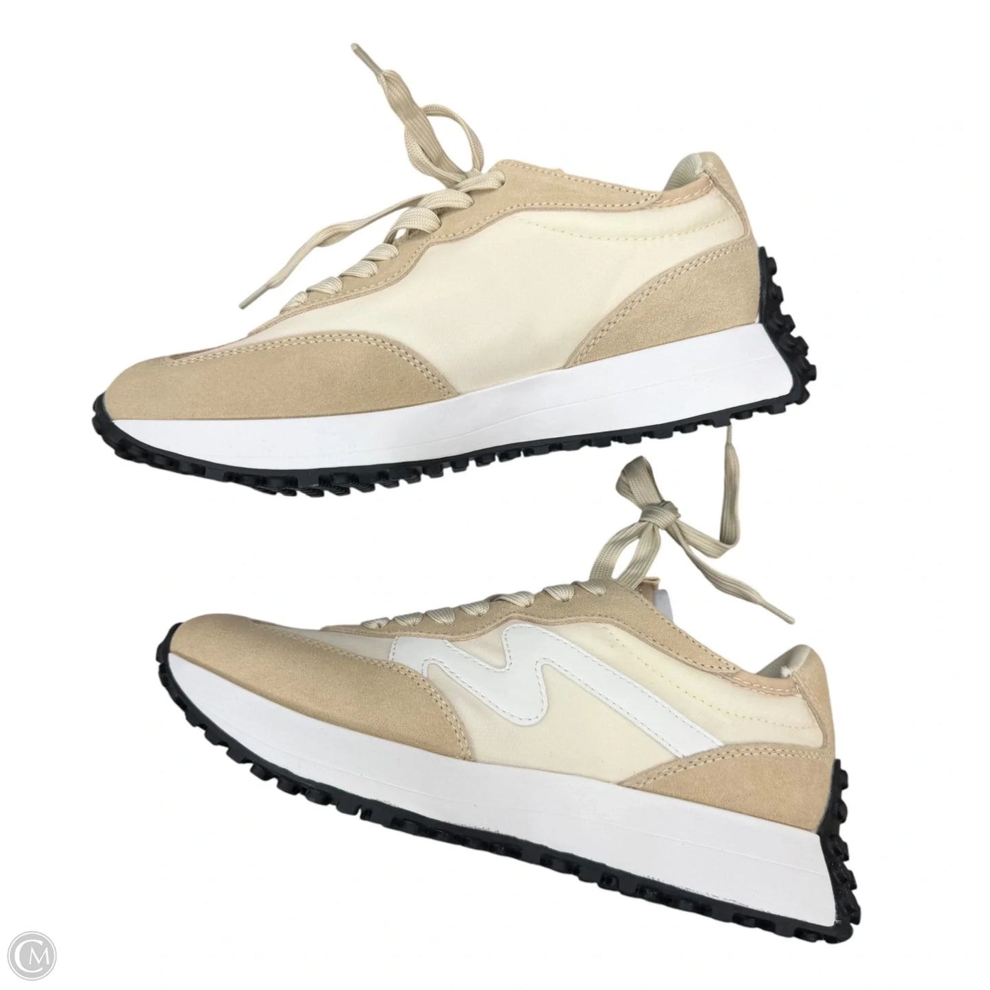 Shoes Sneakers By Steve Madden In Cream & Tan, Size: 7.5