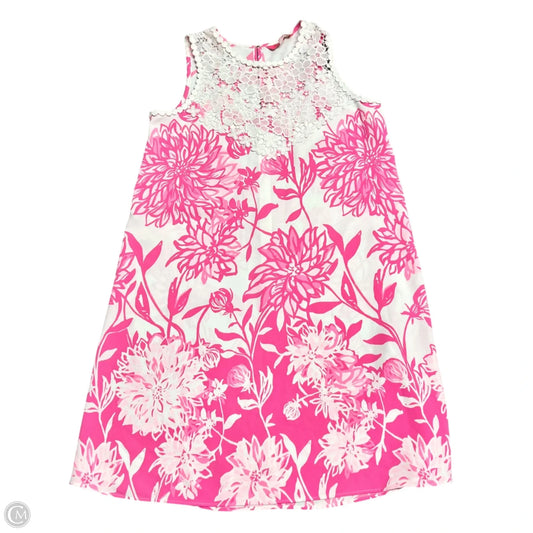 Dress Designer By Lilly Pulitzer In Pink & White, Size: Xs