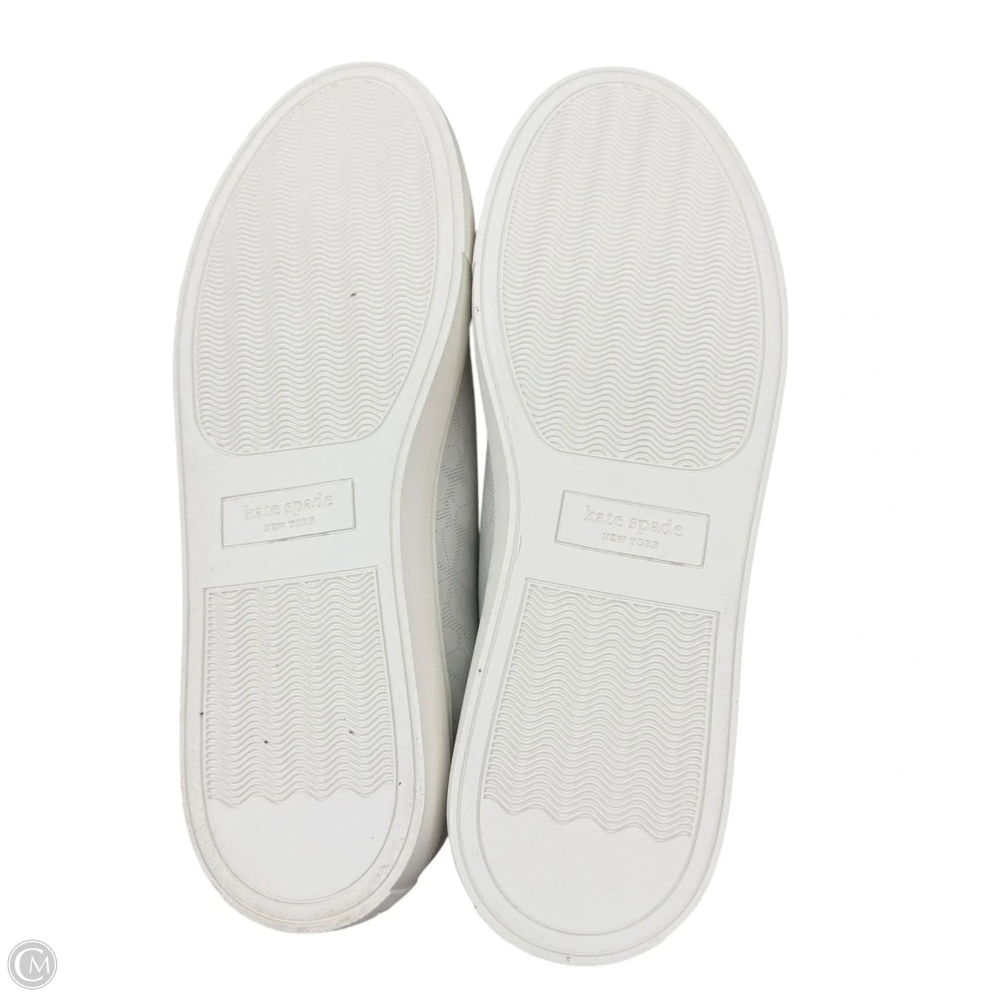 Shoes Designer By Kate Spade In Blue & White, Size: 9.5