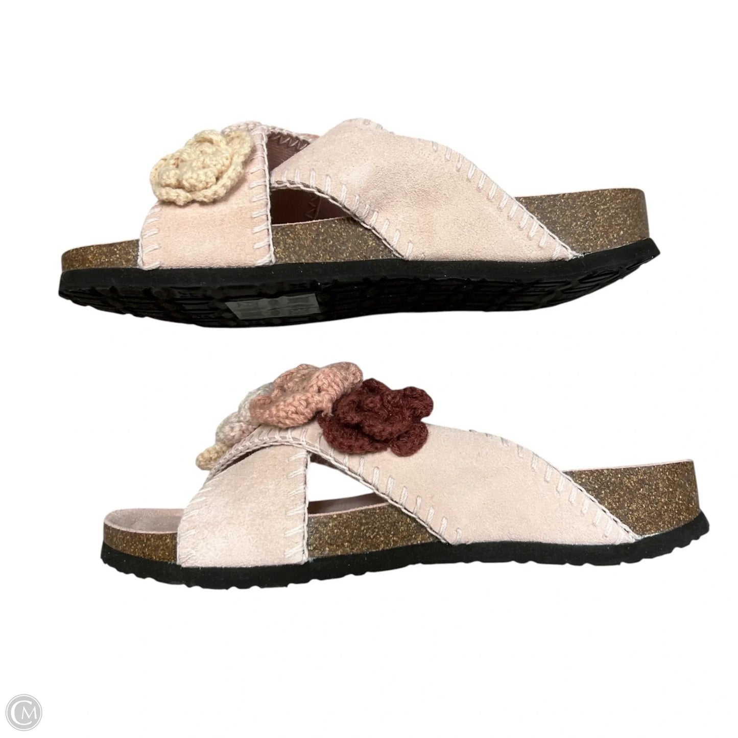 Sandals Flats By Muk Luks In Pink & Red, Size: 9