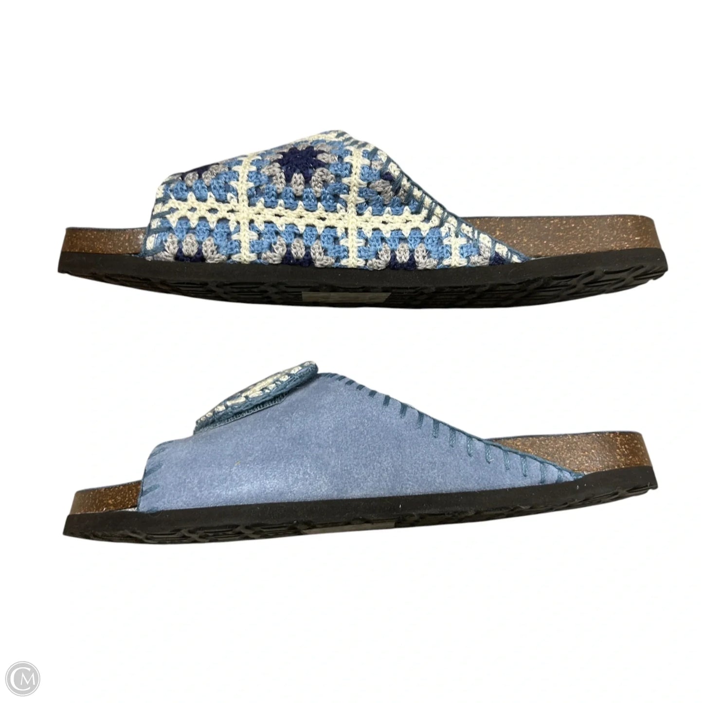 Sandals Flats By Muk Luks In Blue & White, Size: 9