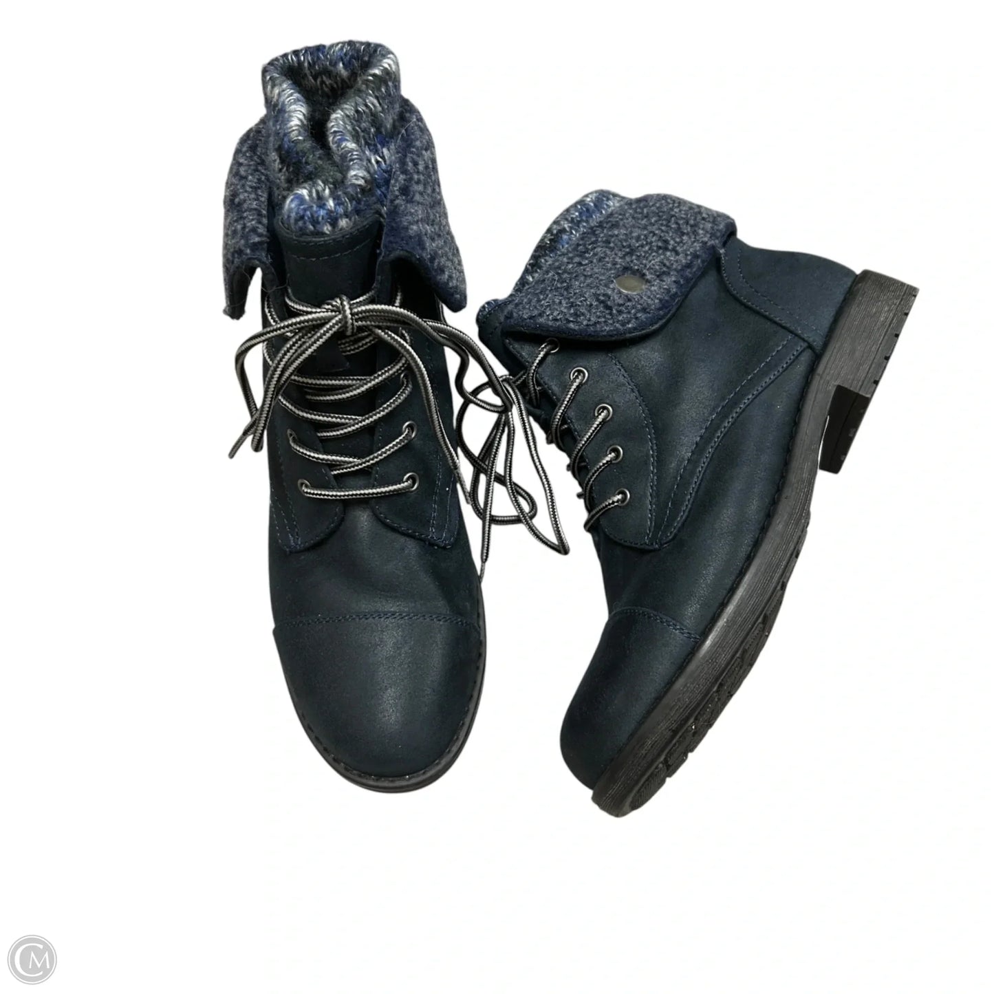 Boots Combat By Cliffs By White Mountain In Blue, Size: 9