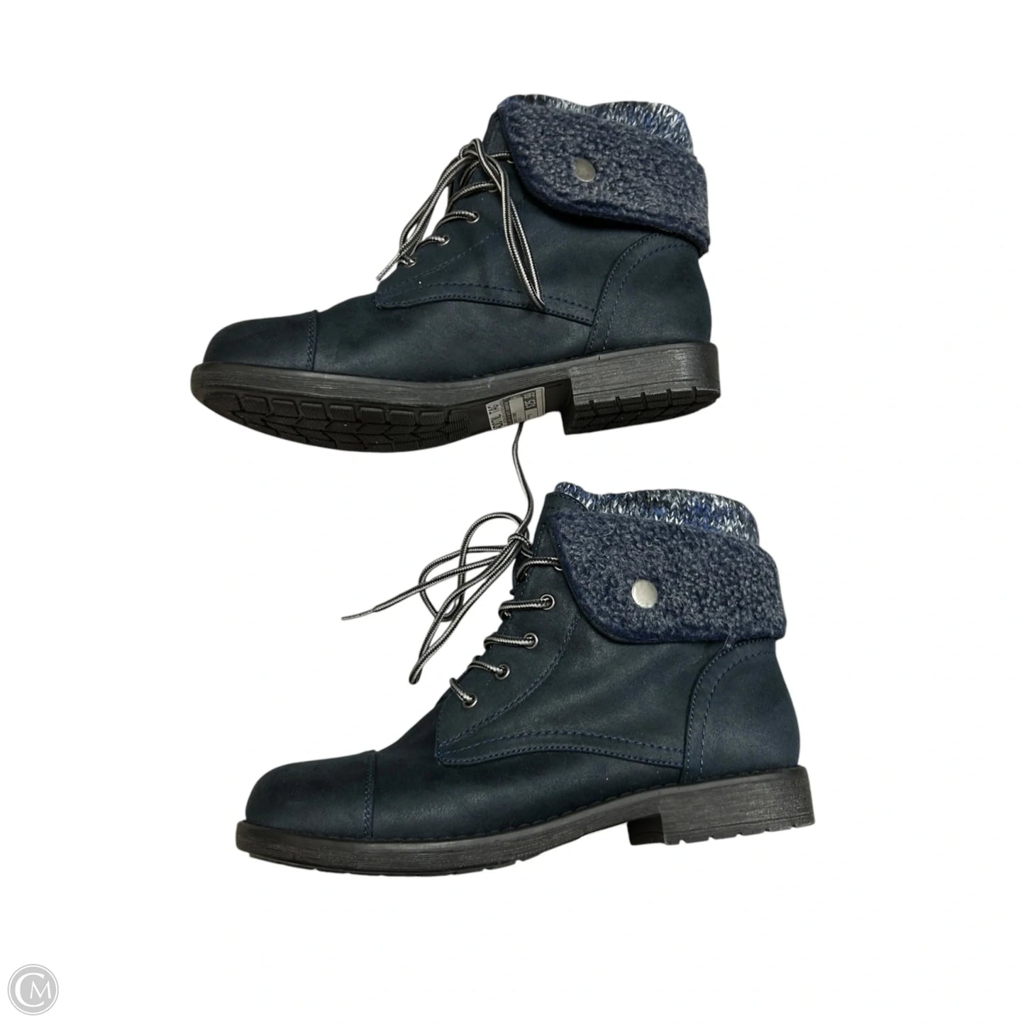 Boots Combat By Cliffs By White Mountain In Blue, Size: 9