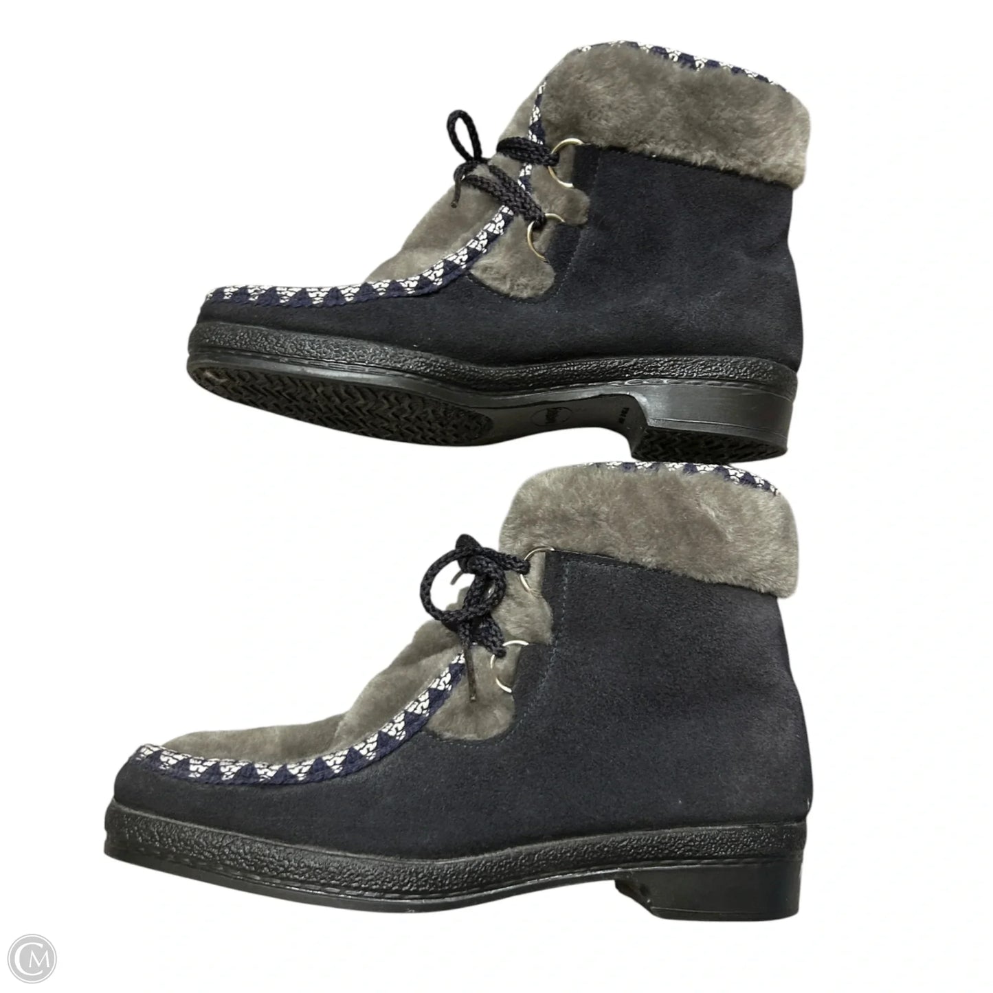 Boots Snow By Yodelers In Blue & Grey, Size: 7.5