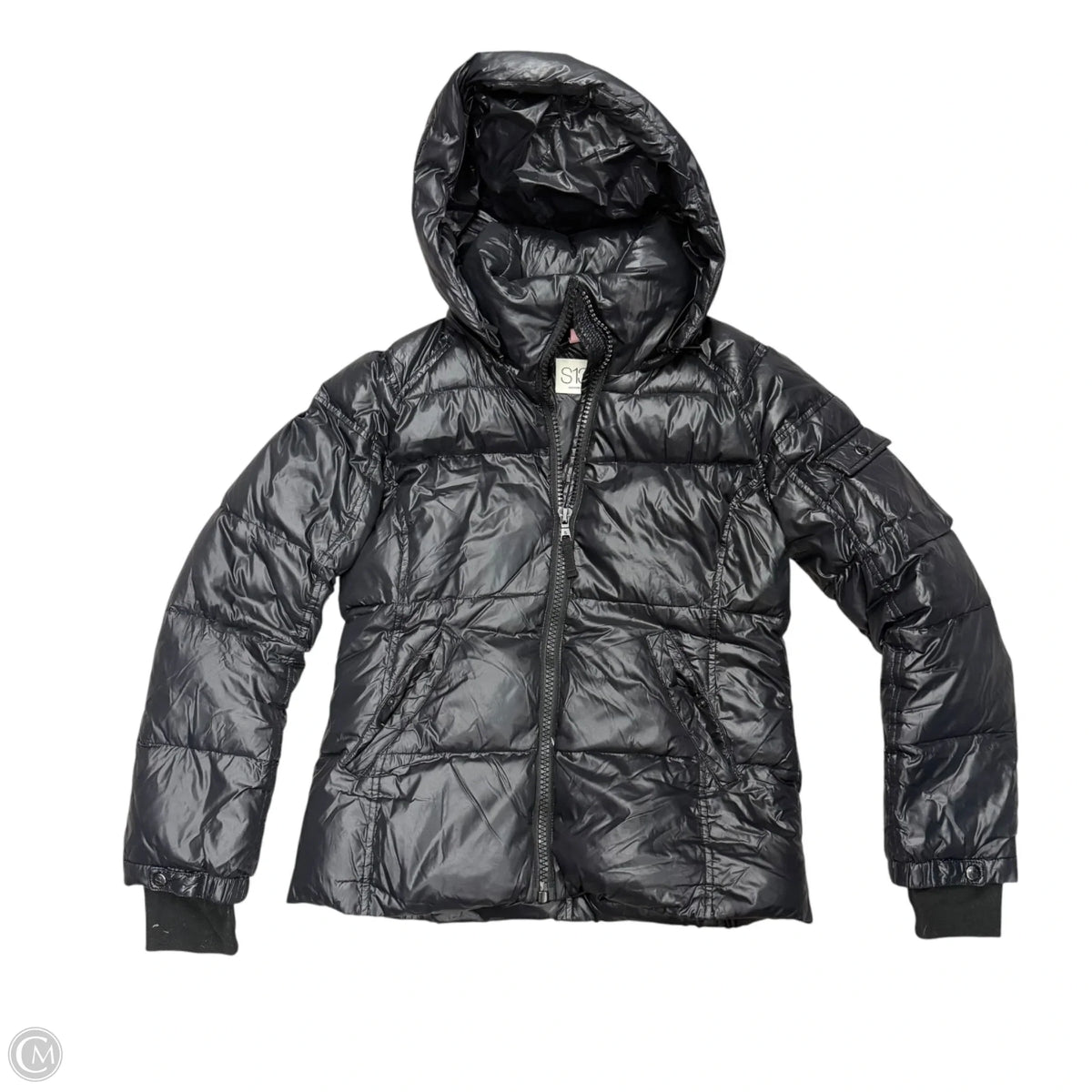 Coat Puffer & Quilted By S13 In Black, Size: M
