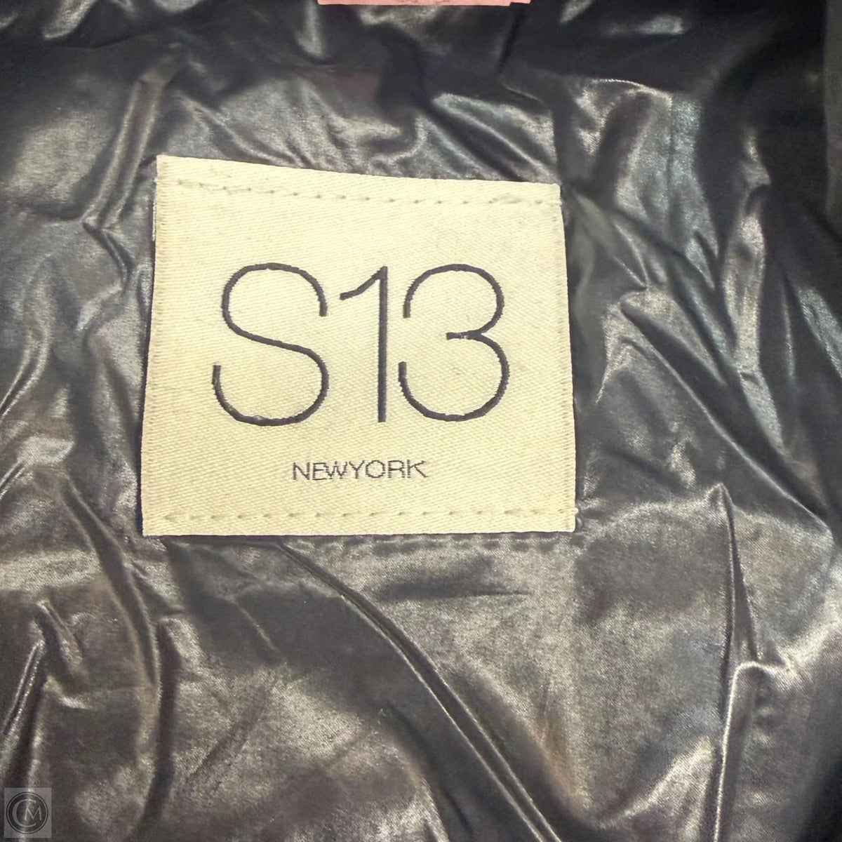 Coat Puffer & Quilted By S13 In Black, Size: M