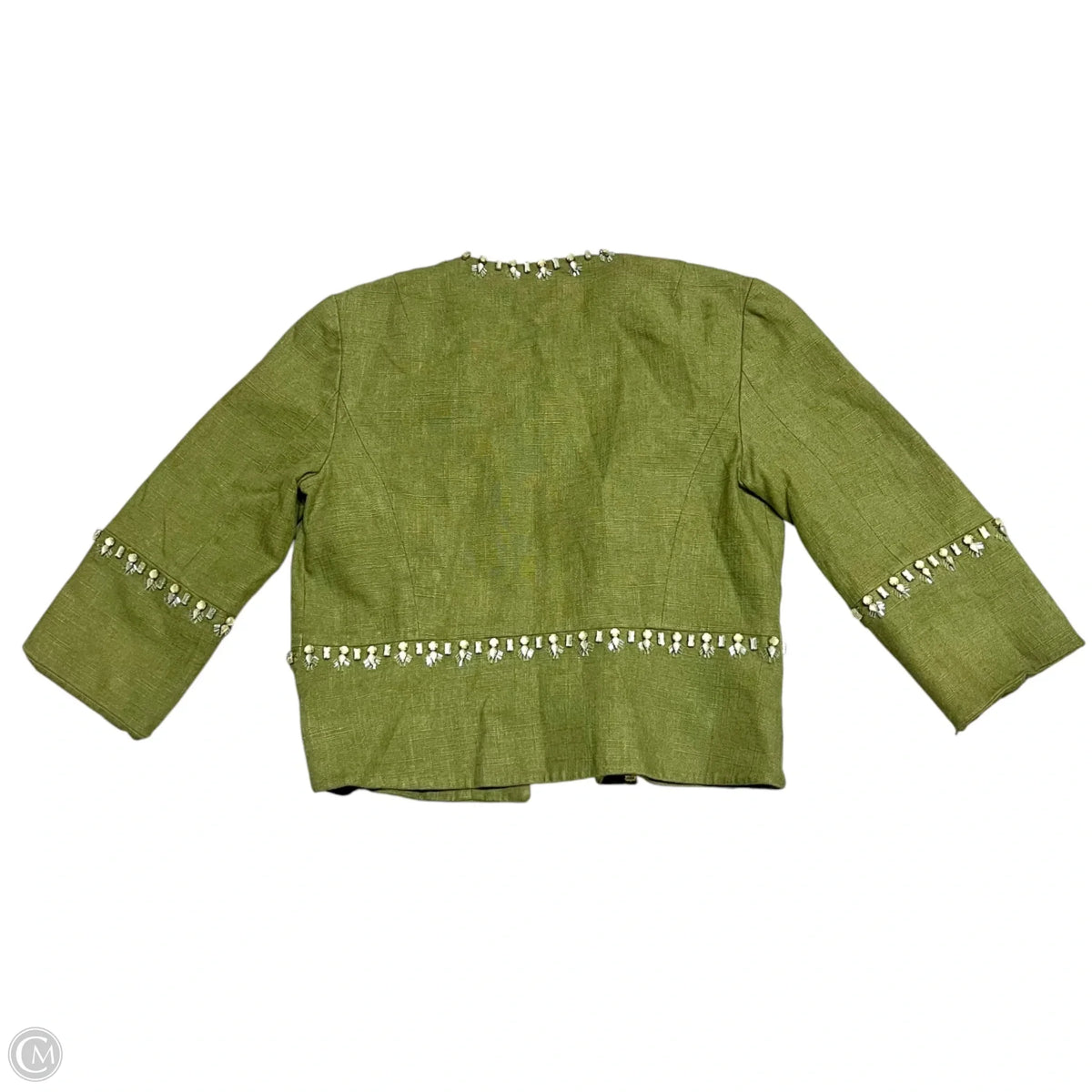 Blazer Designer By Tory Burch In Green, Size: S