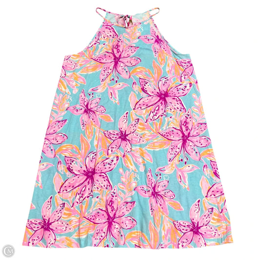 Dress Designer By Lilly Pulitzer In Blue & Pink, Size: L