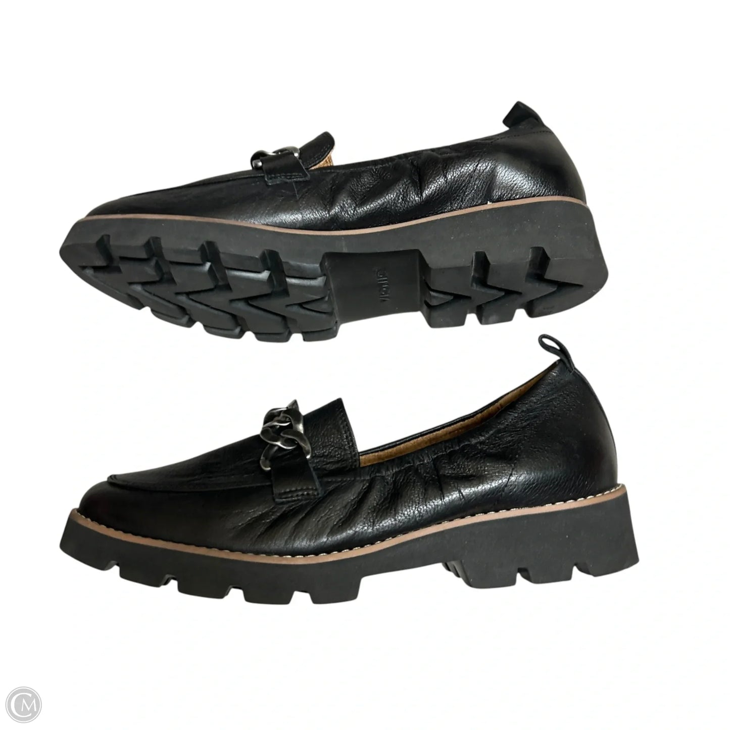 Shoes Flats By Vionic In Black & Silver, Size: 8.5