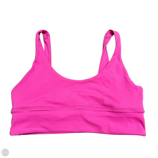 Athletic Bra By Lululemon In Pink, Size: 10