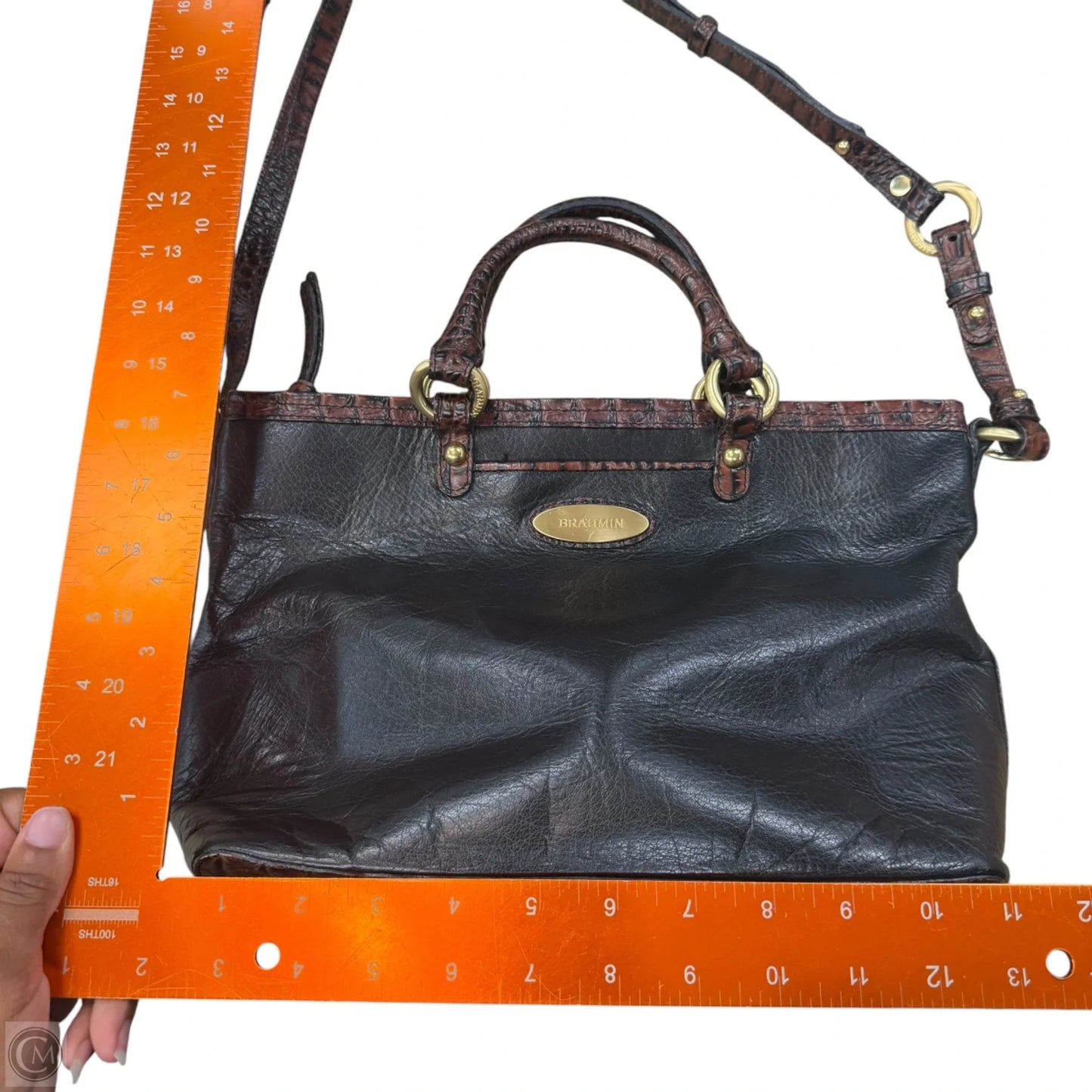 Handbag Designer By Brahmin, Size: Medium
