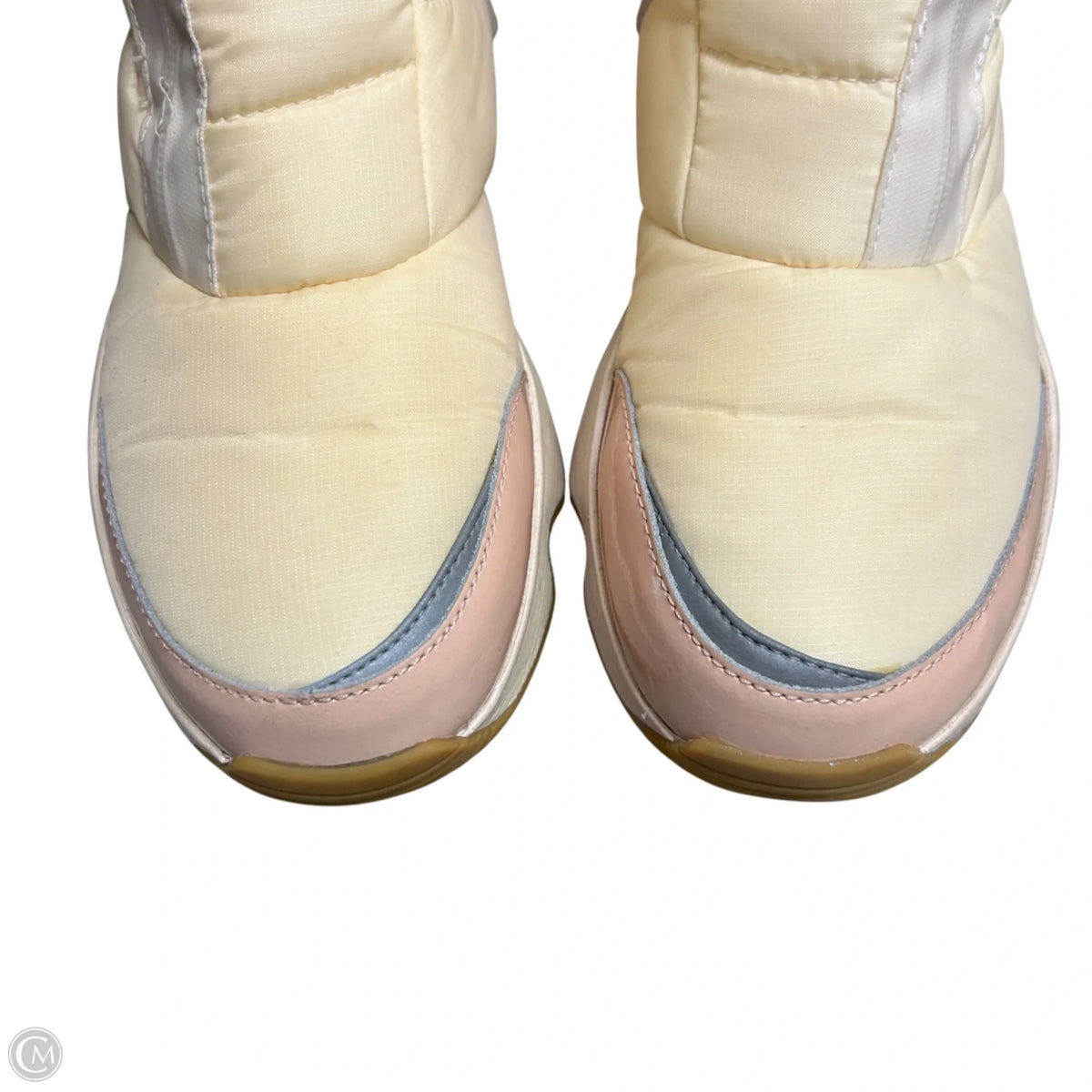 Boots Snow By Sorel In Pink & Yellow, Size: 9