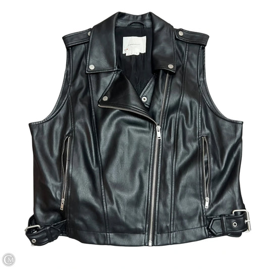 Vest Other By Anthropologie In Black, Size: Xl