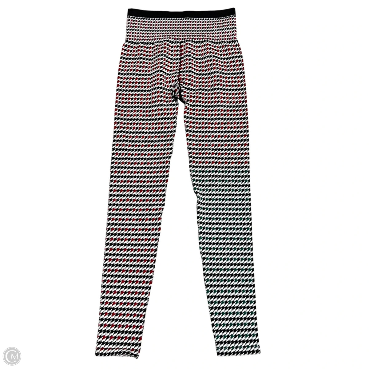 Athletic Leggings By Fabletics In Black & Red, Size: M