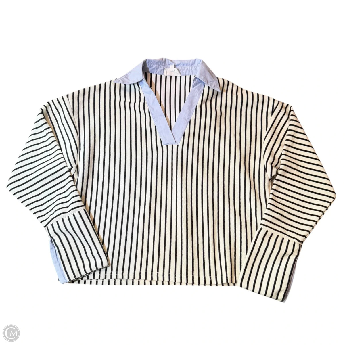 Top Long Sleeve By Able In Striped Pattern, Size: S