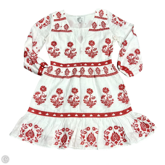 Dress Designer By Milly In Red & White, Size: S
