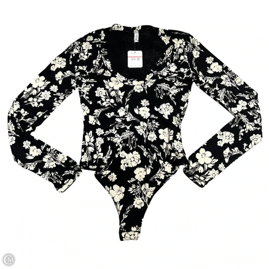 Bodysuit By Free People In Black & Cream, Size: Xs