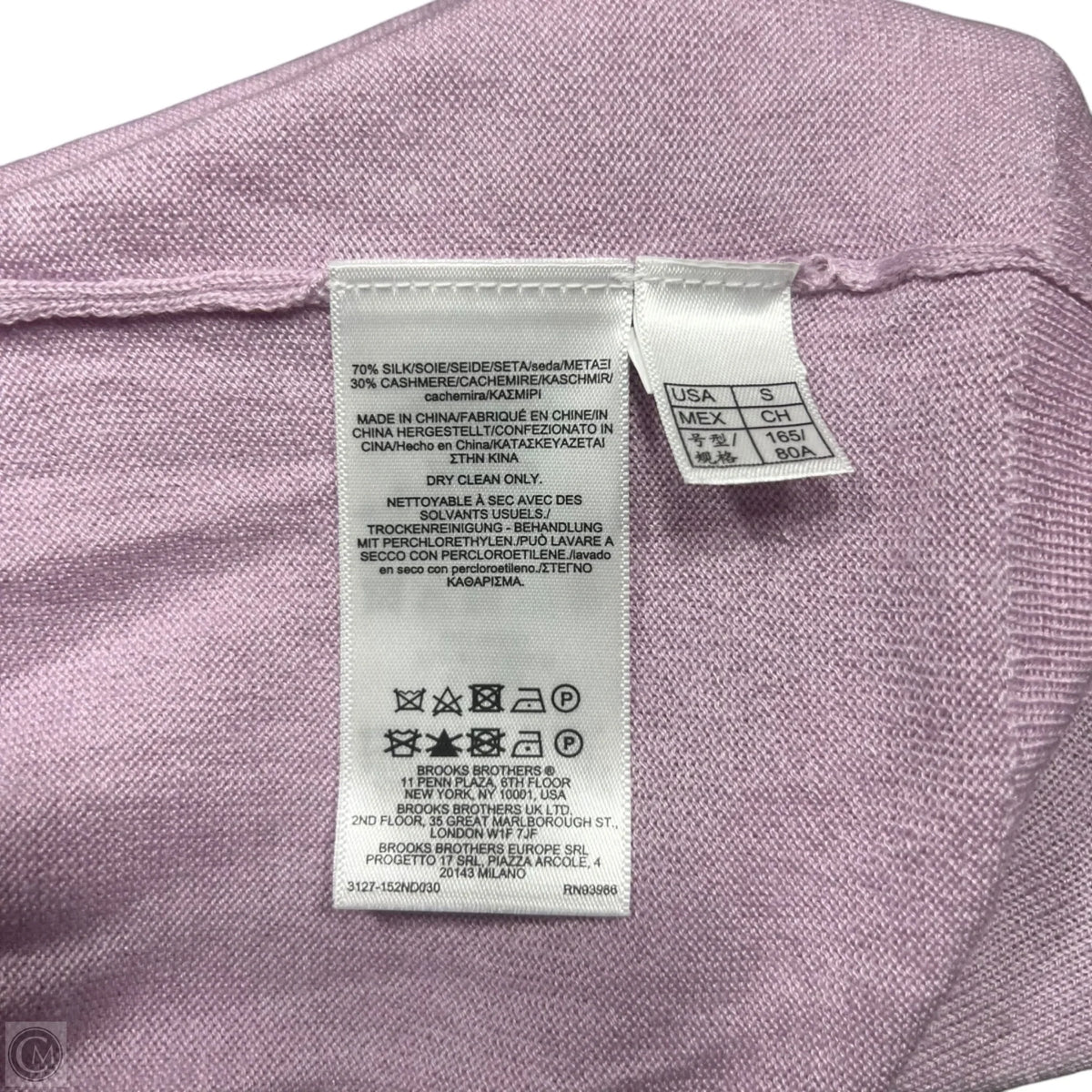 Sweater By Brooks Brothers In Purple, Size: S