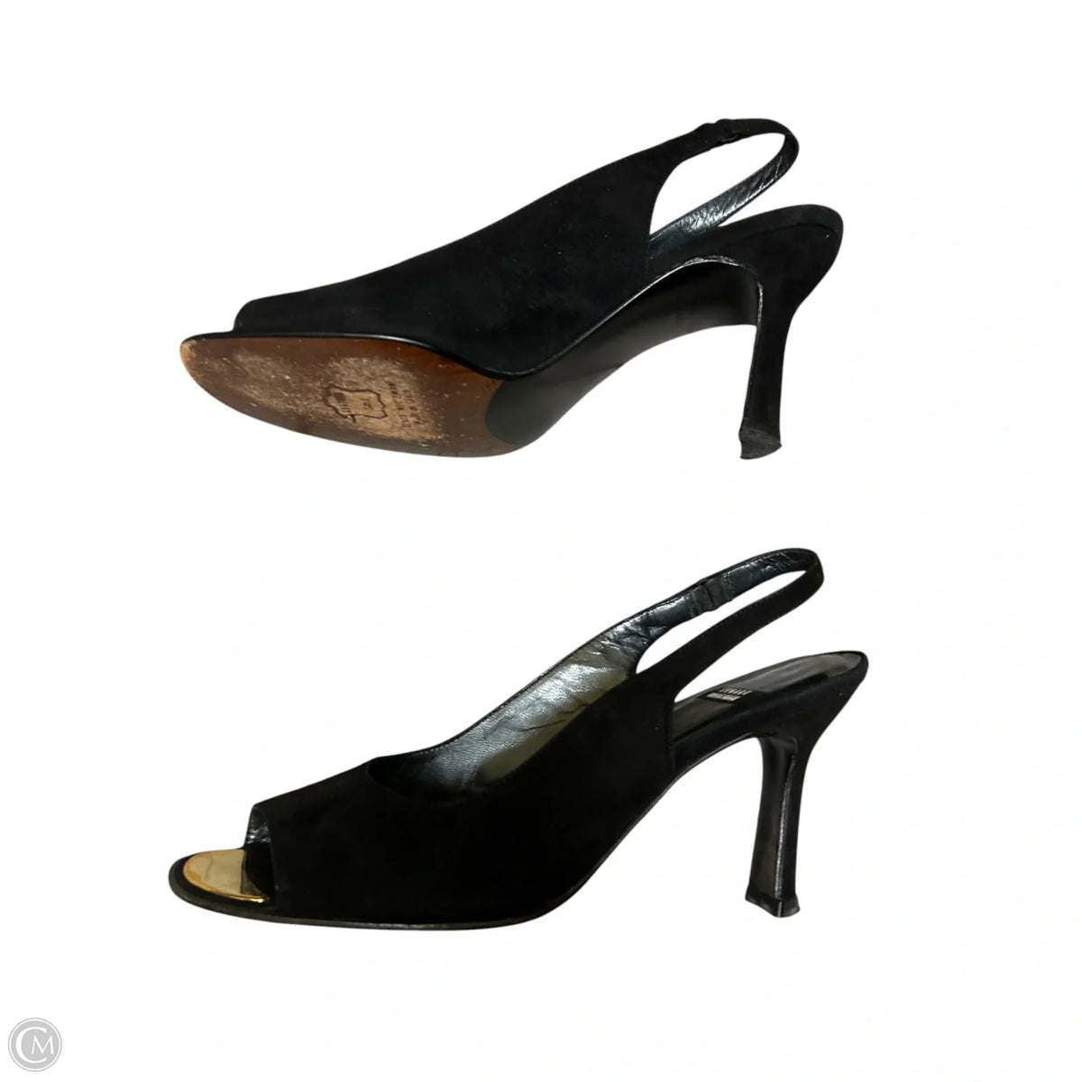 Sandals Designer By Stuart Weitzman In Black, Size: 7