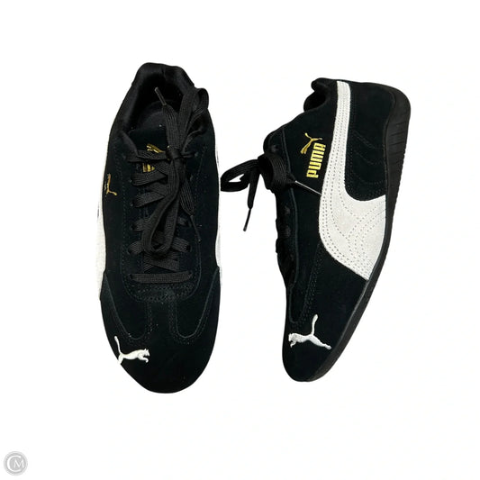 Shoes Sneakers By Puma In Black & White, Size: 6.5