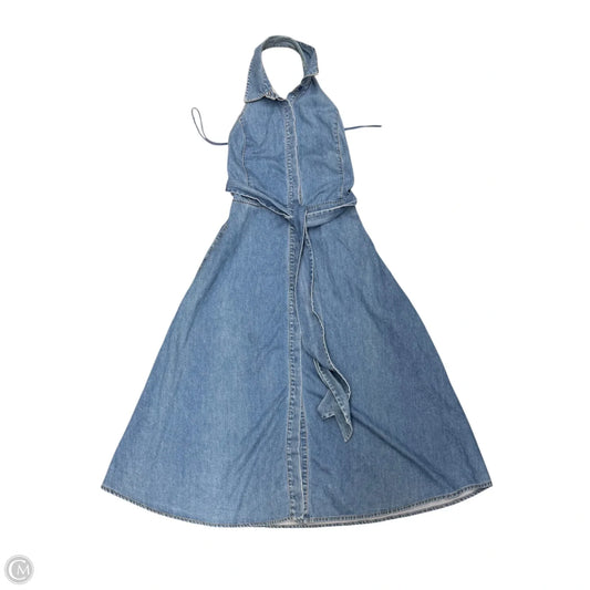 Dress Designer By Alice + Olivia In Blue Denim, Size: S