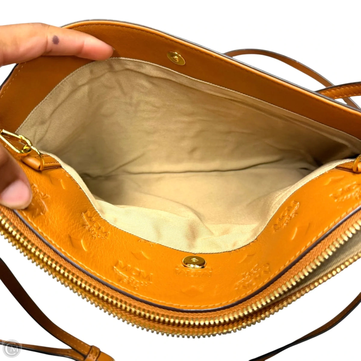 Crossbody Luxury Designer By Mcm, Size: Medium