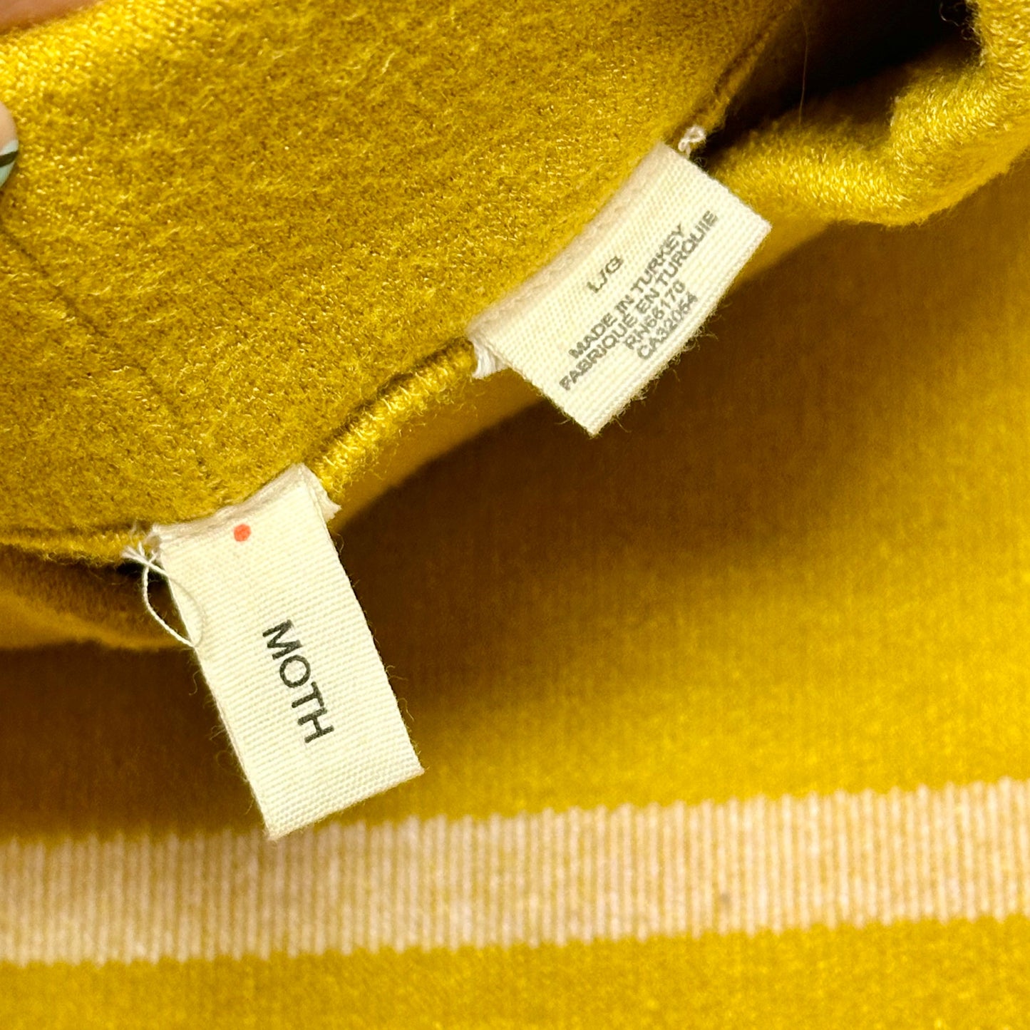 Sweater By Moth In Yellow, Size: L