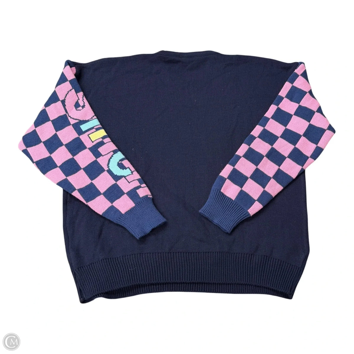 Sweater By Disney In Blue & Pink, Size: M