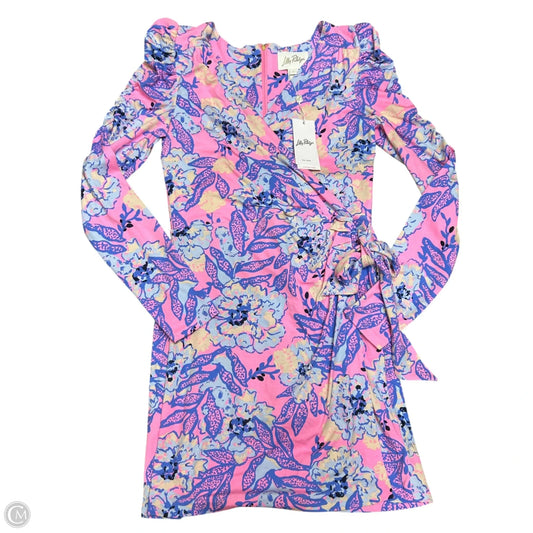 Romper Designer By Lilly Pulitzer In Blue & Pink, Size: S