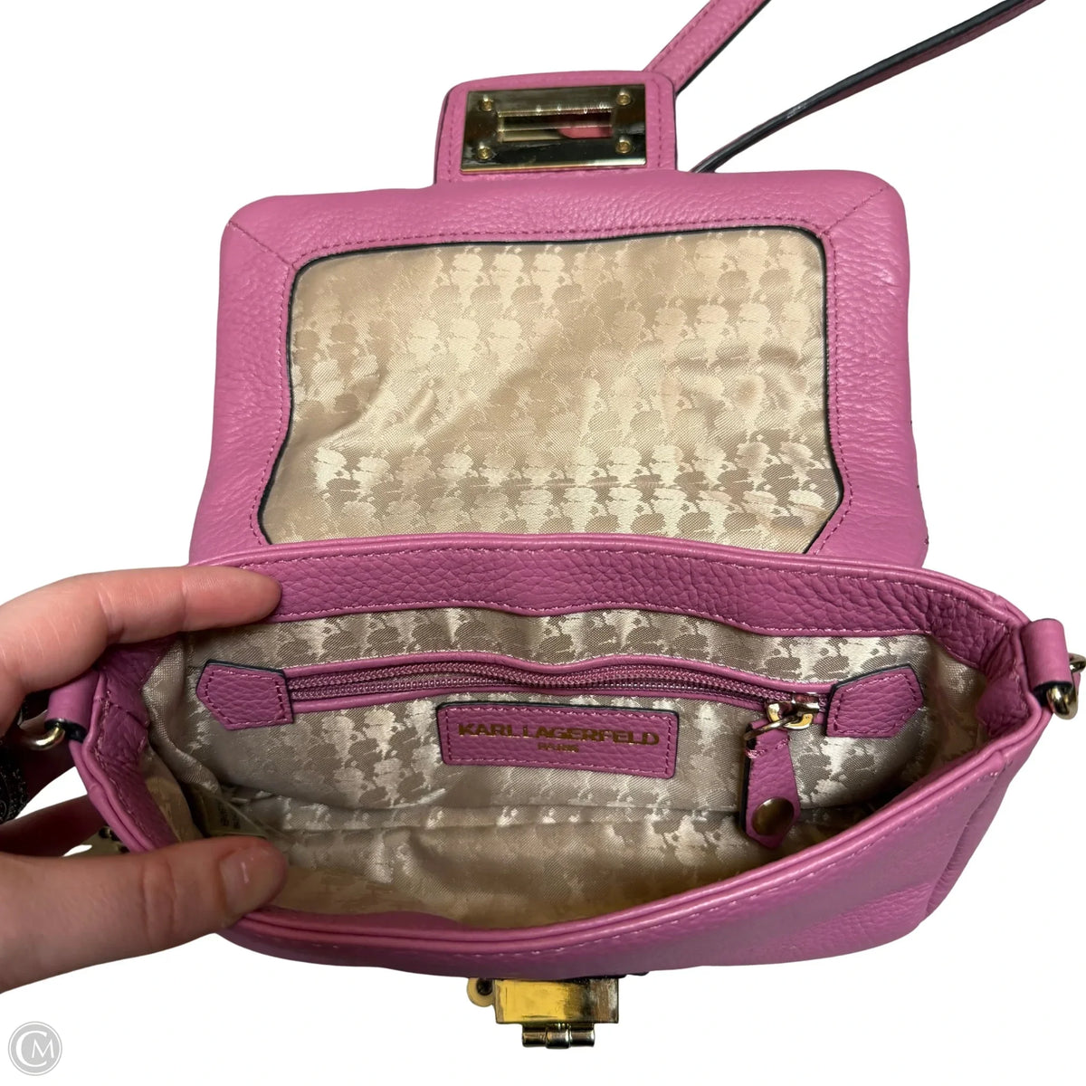 Crossbody Designer By Karl Lagerfeld, Size: Medium