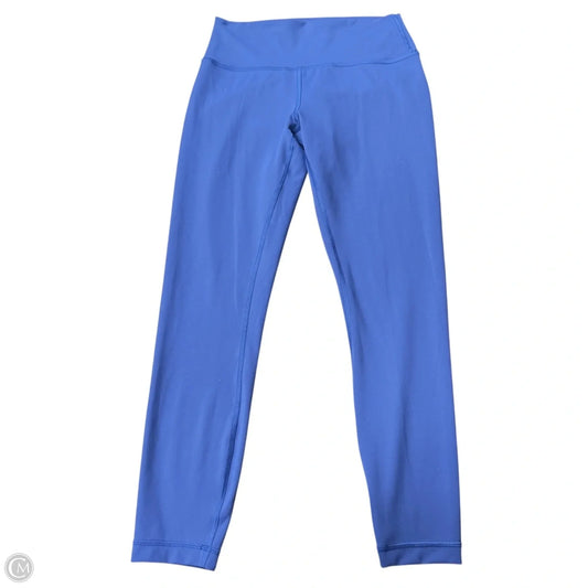 Athletic Leggings By Lululemon In Blue, Size: 8