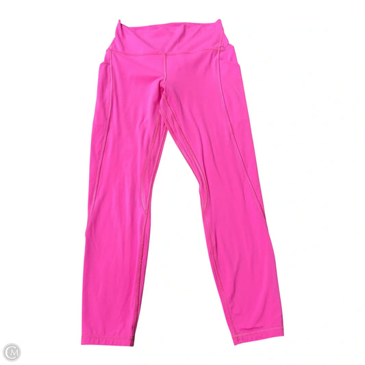 Athletic Leggings By Lululemon In Pink, Size: 8