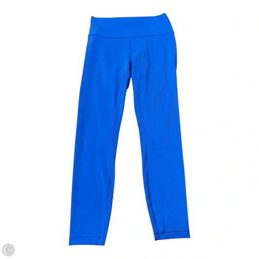 Athletic Leggings By Lululemon In Blue, Size: 8