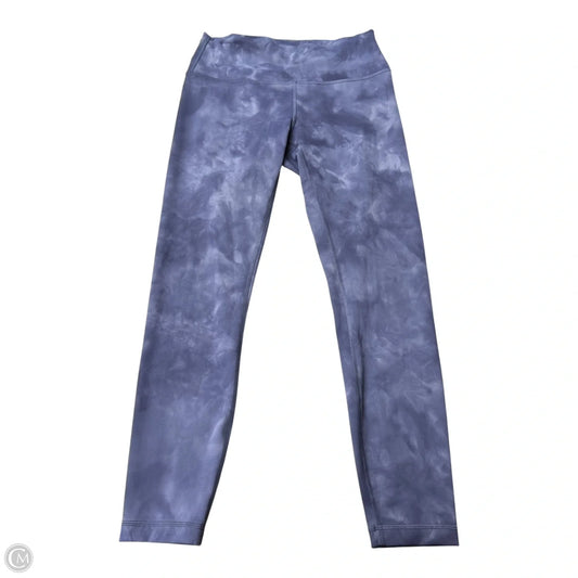 Athletic Leggings By Lululemon In Blue, Size: 8