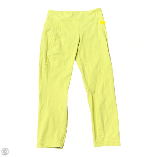Athletic Leggings By Lululemon In Yellow, Size: 8