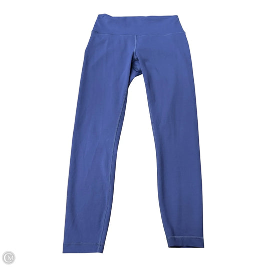Athletic Leggings By Lululemon In Blue, Size: 8