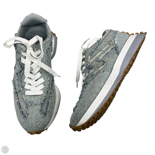 Shoes Sneakers By Steve Madden In Blue Denim, Size: 7.5