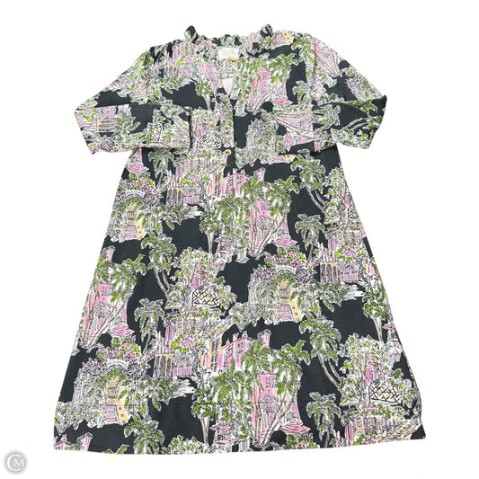 Dress Designer By Lilly Pulitzer In Black & Green, Size: S