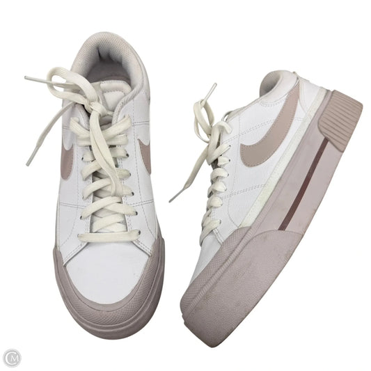 Shoes Sneakers By Nike In Purple & White, Size: 8