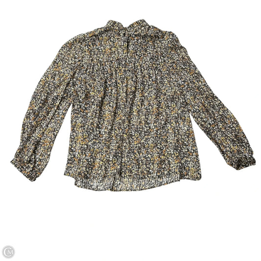 Top Long Sleeve Luxury Designer By Celine In Black & Gold, Size: Xs
