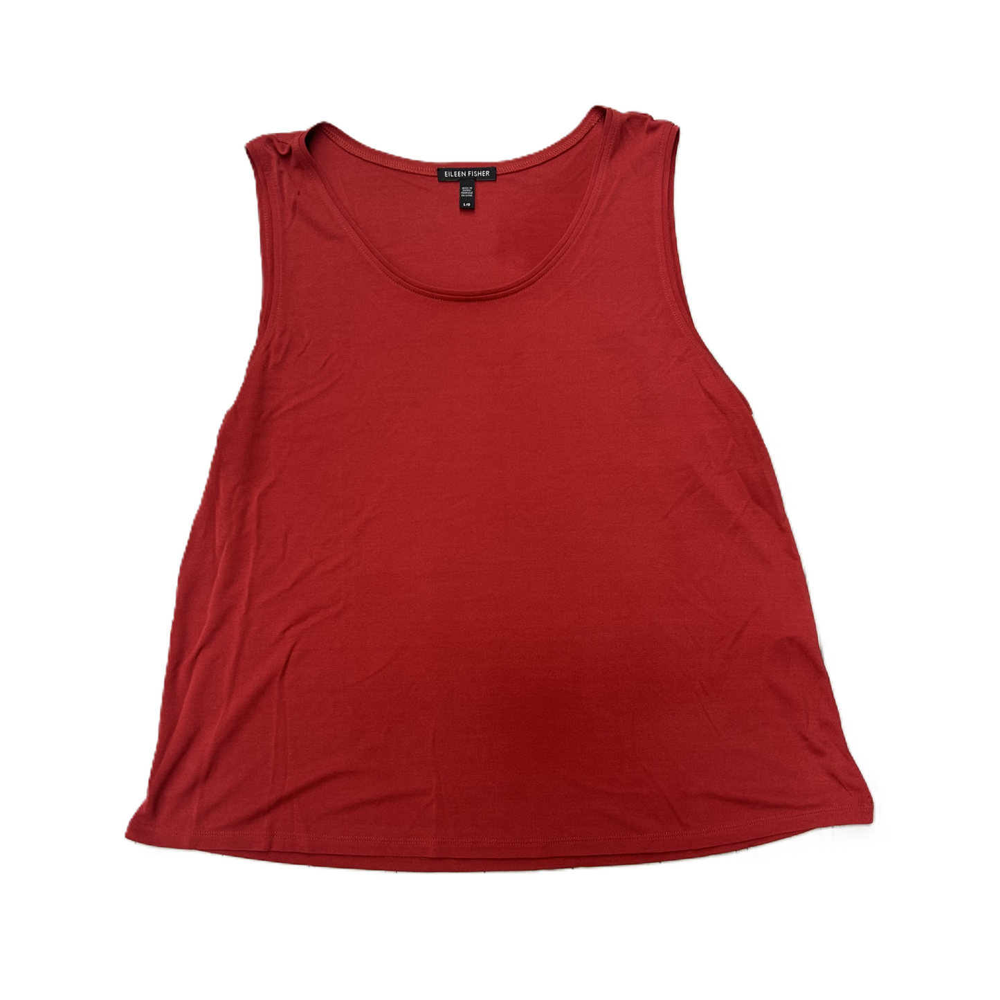 Red Top Sleeveless By Eileen Fisher, Size: L