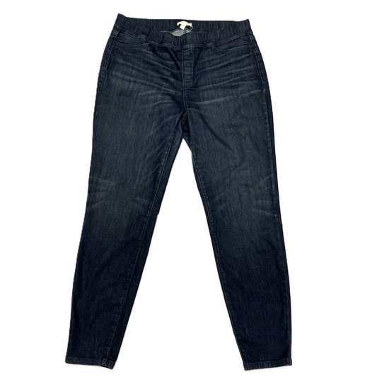 Blue Denim Jeans Skinny By Eileen Fisher, Size: L