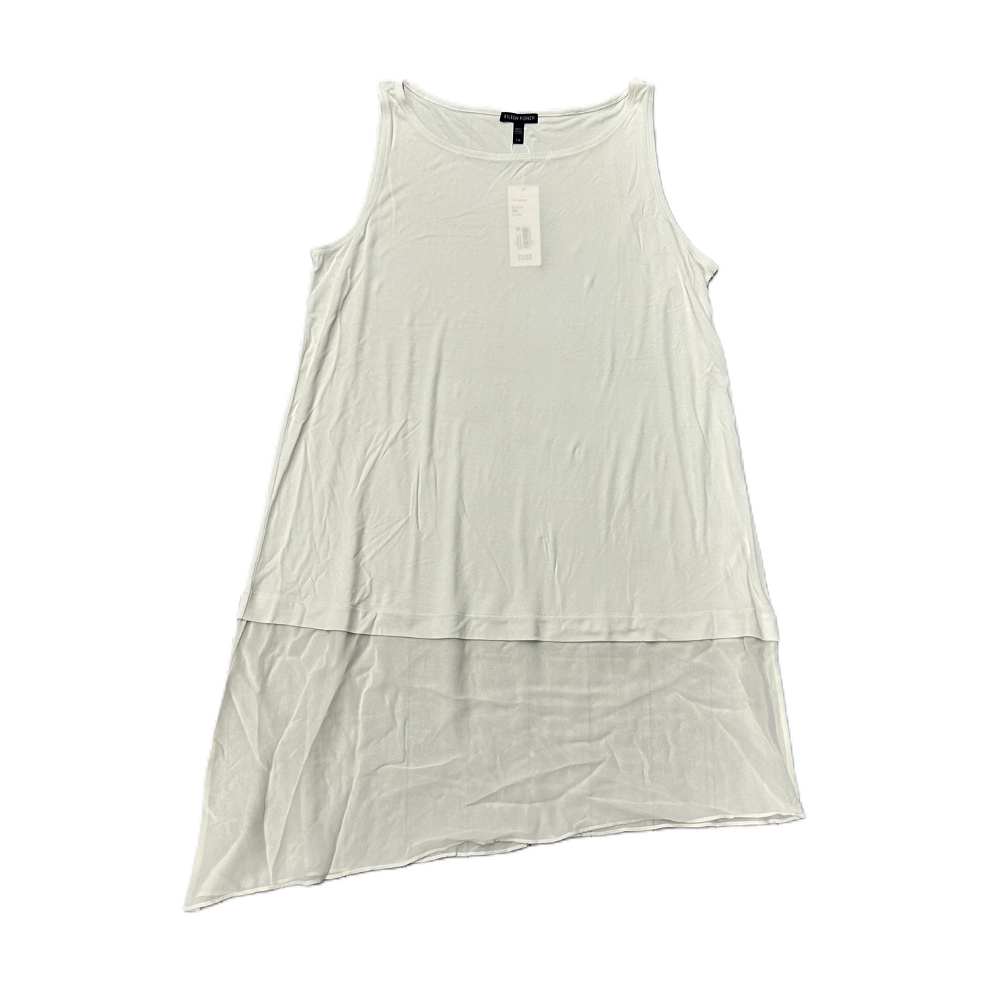 Cream Top Sleeveless By Eileen Fisher, Size: L
