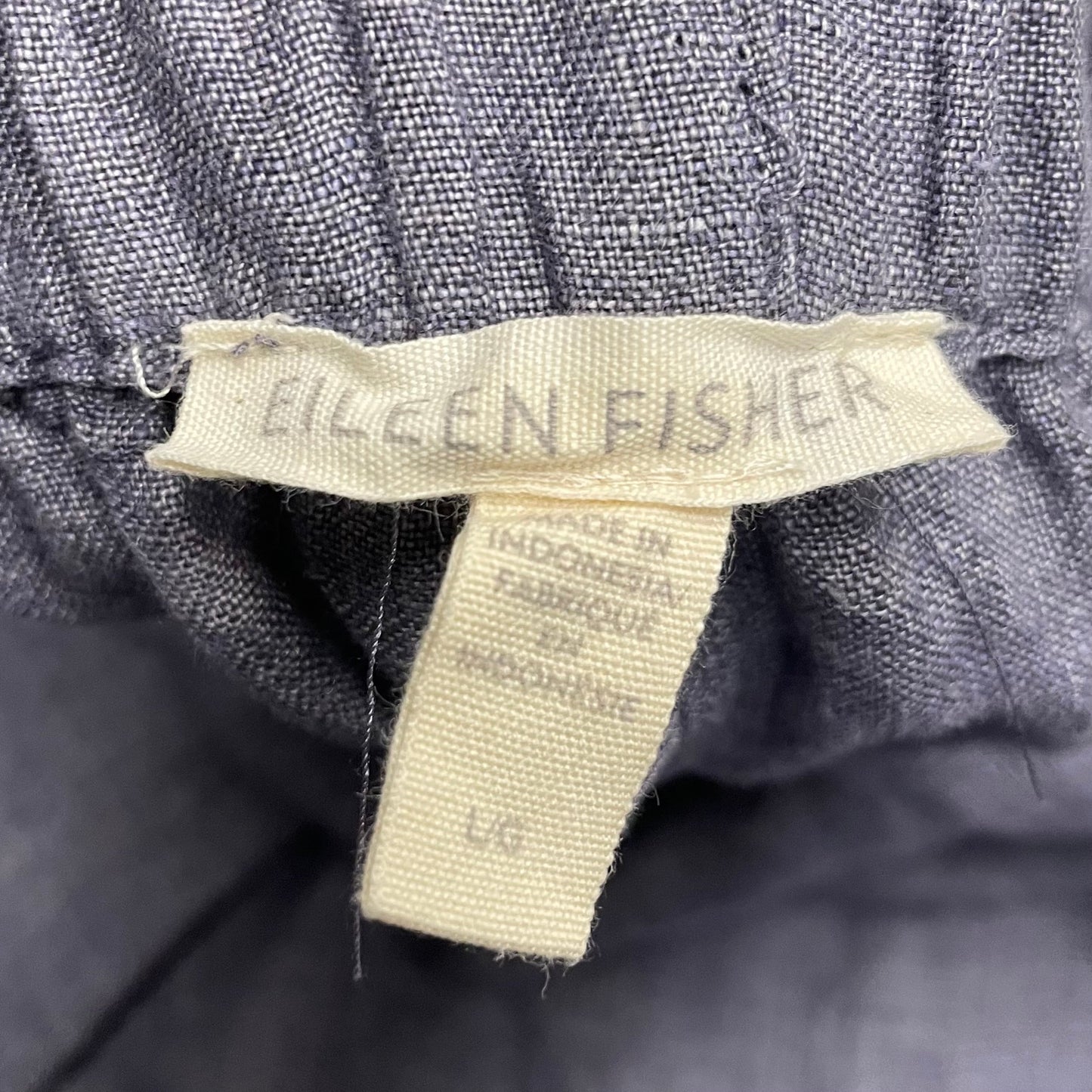 Pants Linen By Eileen Fisher In Blue, Size: L