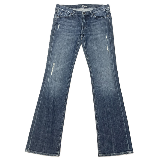 Blue Denim Jeans Designer By 7 For All Mankind, Size: 8