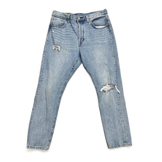 Jeans Skinny By Levis In Blue Denim, Size: 12