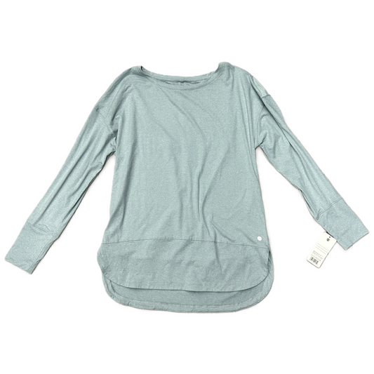 Blue Athletic Top Long Sleeve Collar By Apana, Size: L