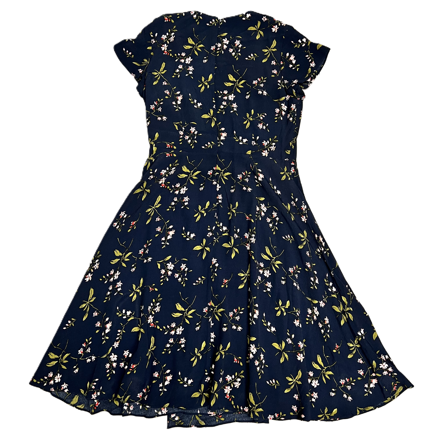 Navy Dress Casual Midi By Ann Taylor, Size: S