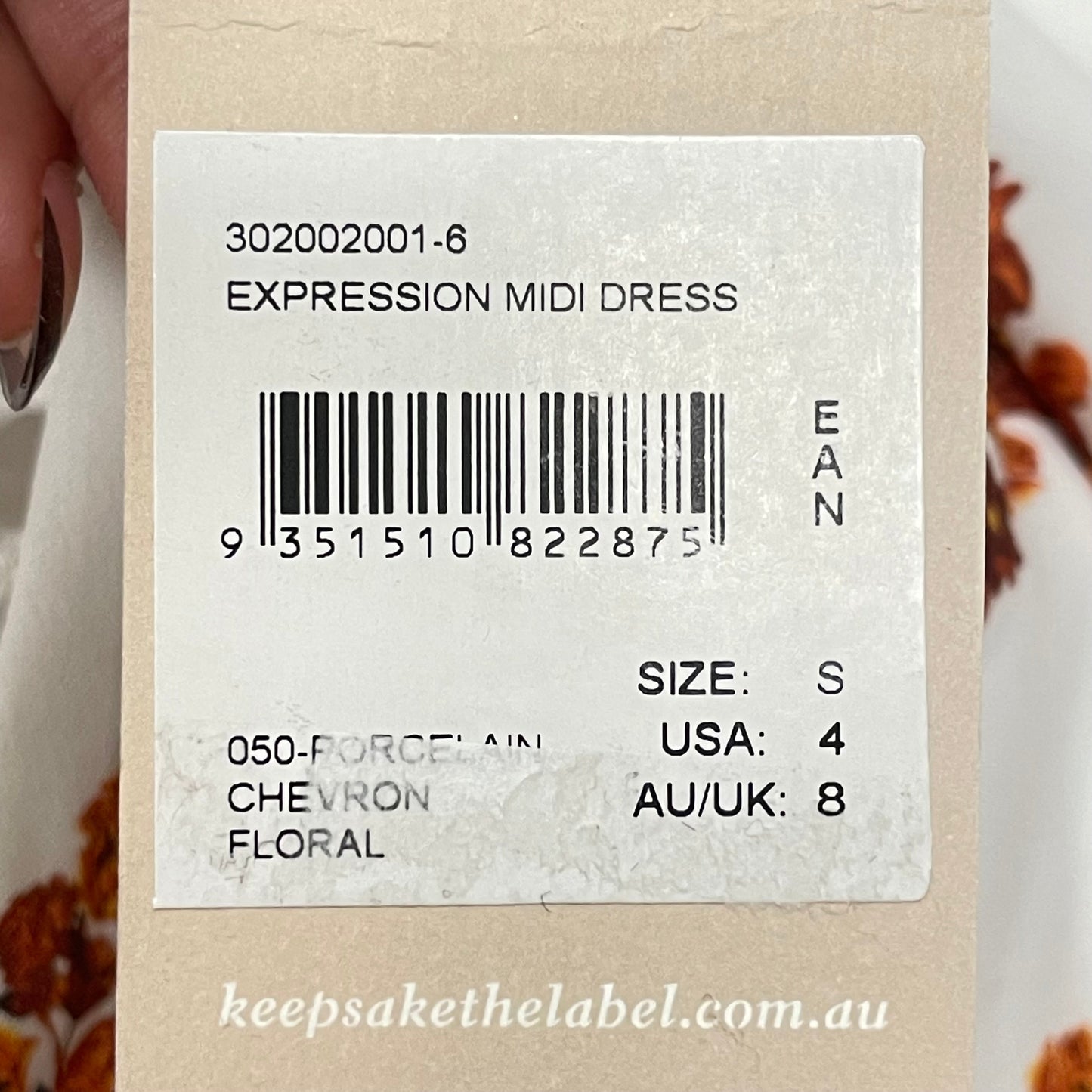 Orange & White Dress Casual Maxi By Keepsake, Size: S